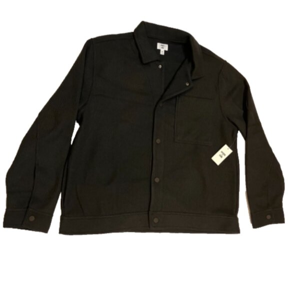 Mode of One Mens Long-Sleeve Knit Trucker Jacket Jet Grey Size XXL - Picture 4 of 6